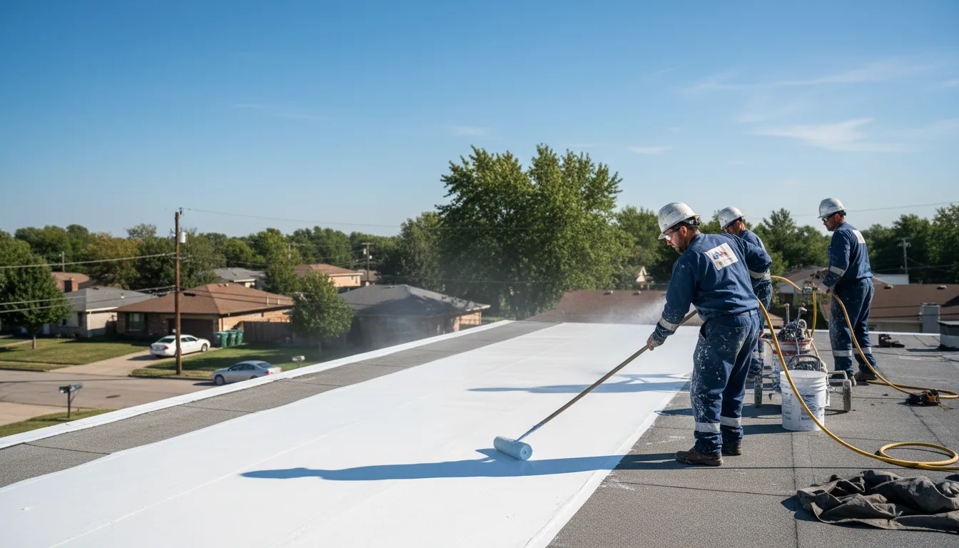 Commercial roof coating in Covington, LA near me